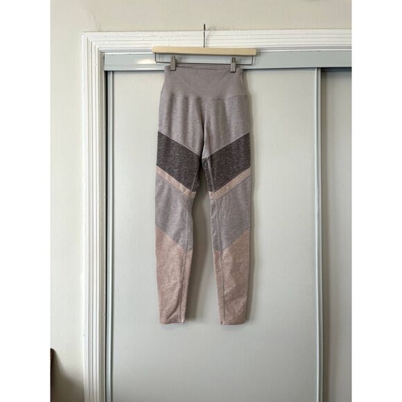 ALO Yoga Sheila High Waist Color Block Leggings - Small - Picture 1 of 4